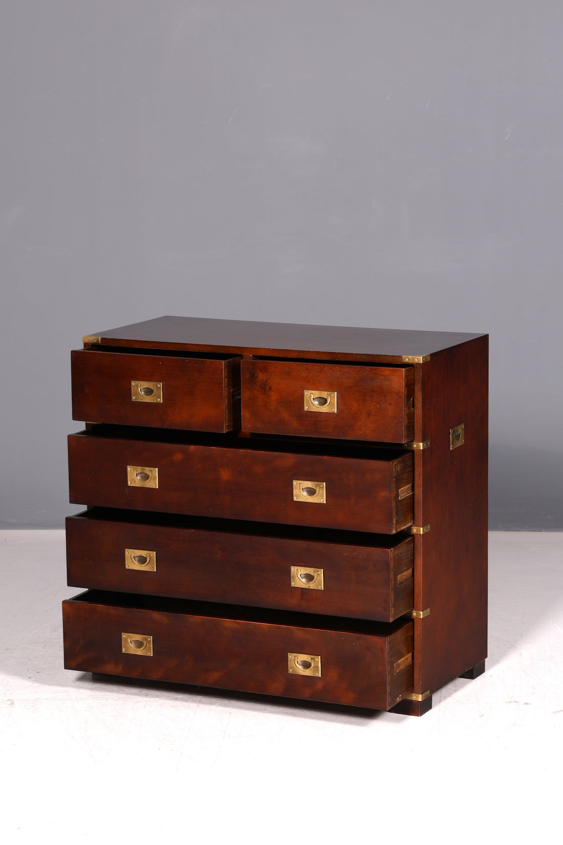 Dreamlike Maritime Dresser English Military Chest Ship Dresser Antique Cabinet Colonial Style