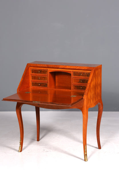 Beautiful Secretary in Baroque Style Office Chest of Drawers Writing Desk