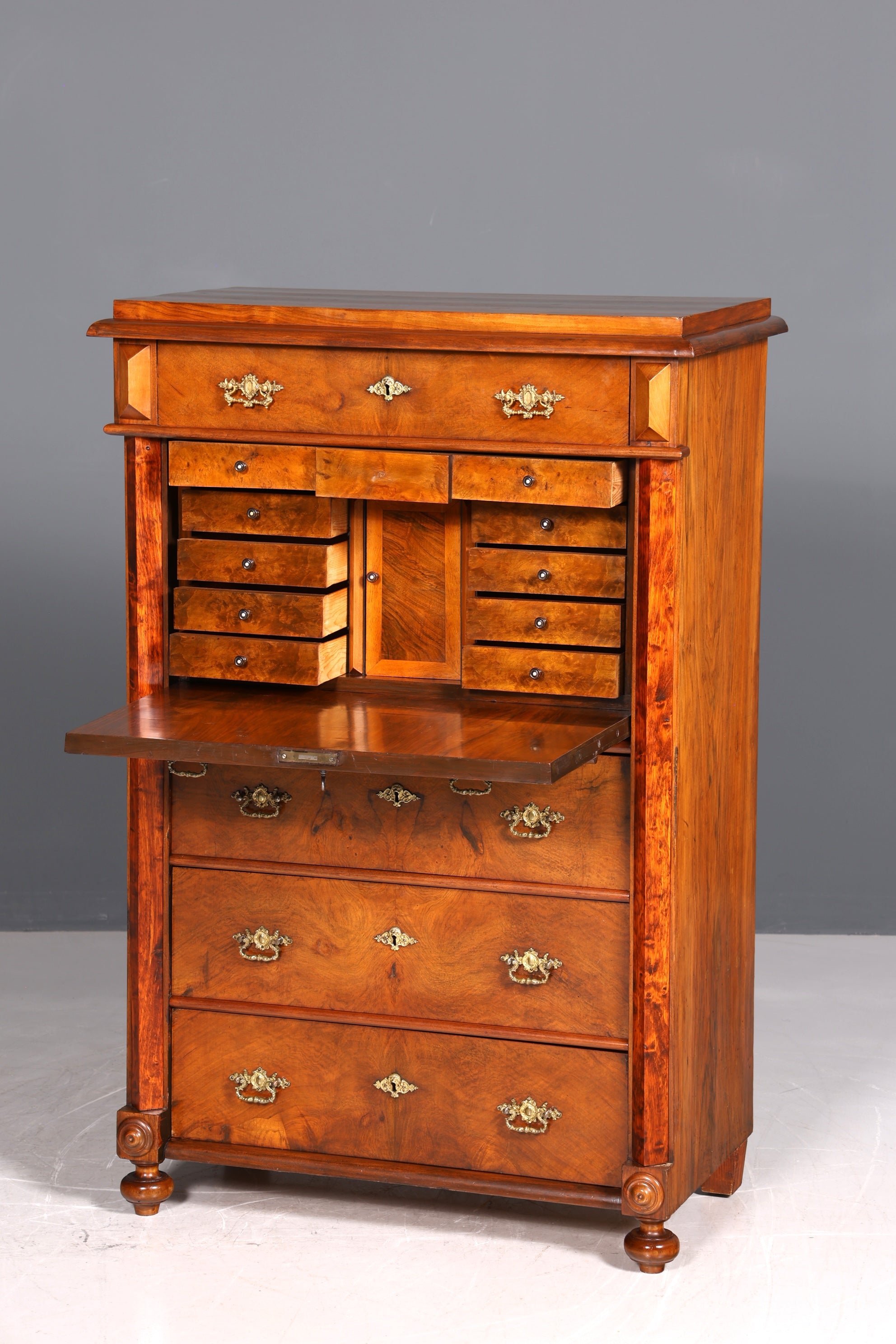 Wunderschöner Gründerzeit Sekretär Kommode Jugendstil Schubladenkommode Antik Vertiko