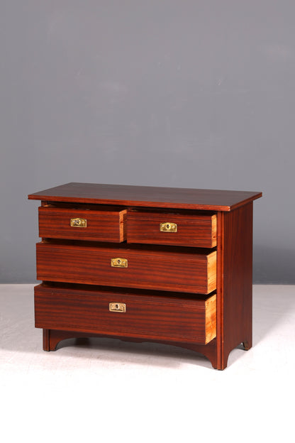 Edle Jugendstil Kommode Antik Massiv Echt Holz Sideboard Vintage Schubladen