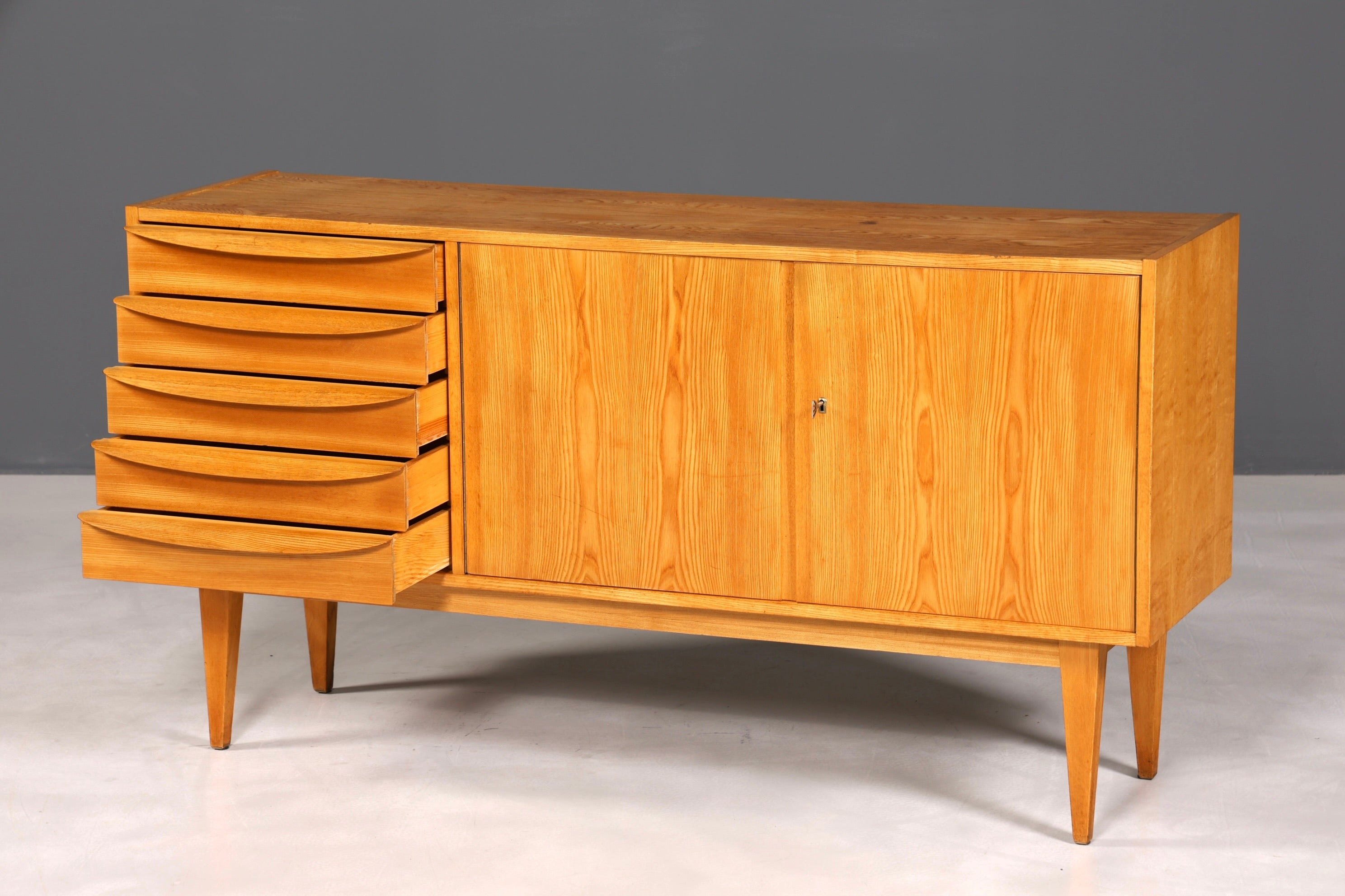 F892 Finish cm Wunderschönes Mid Century Sideboard Vintage TV Kommode 60s Schrank