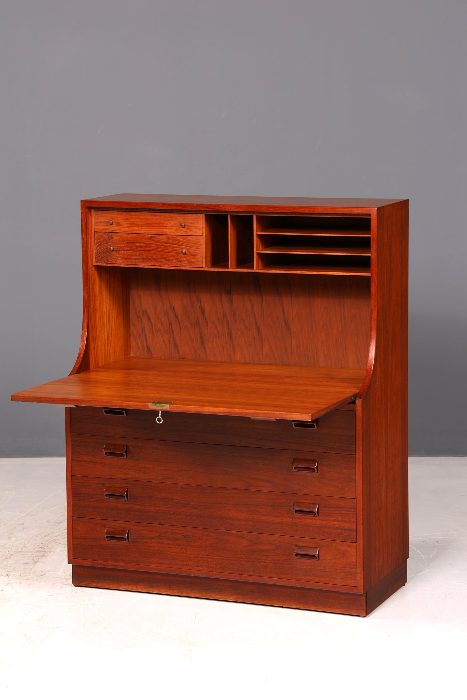 Wunderschöner Børge Mogensen Sekretär Mid Century Teak Vintage Schreibmöbel Kommode Danish Design Secretary
