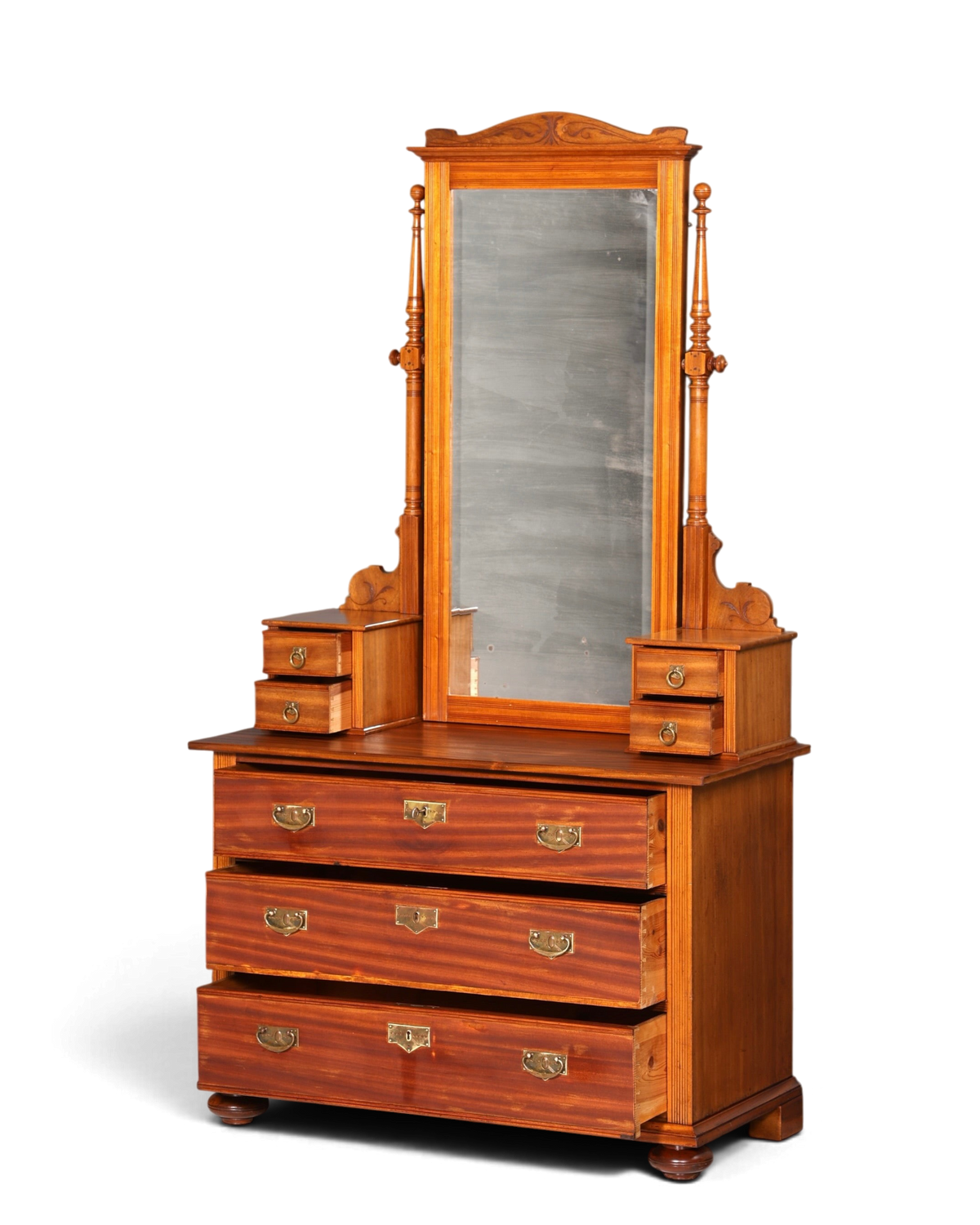 Wunderschöne Jugendstil Kommode Antik Sideboard mit Spiegel Gründerzeit Flurkommode Frisierkommode