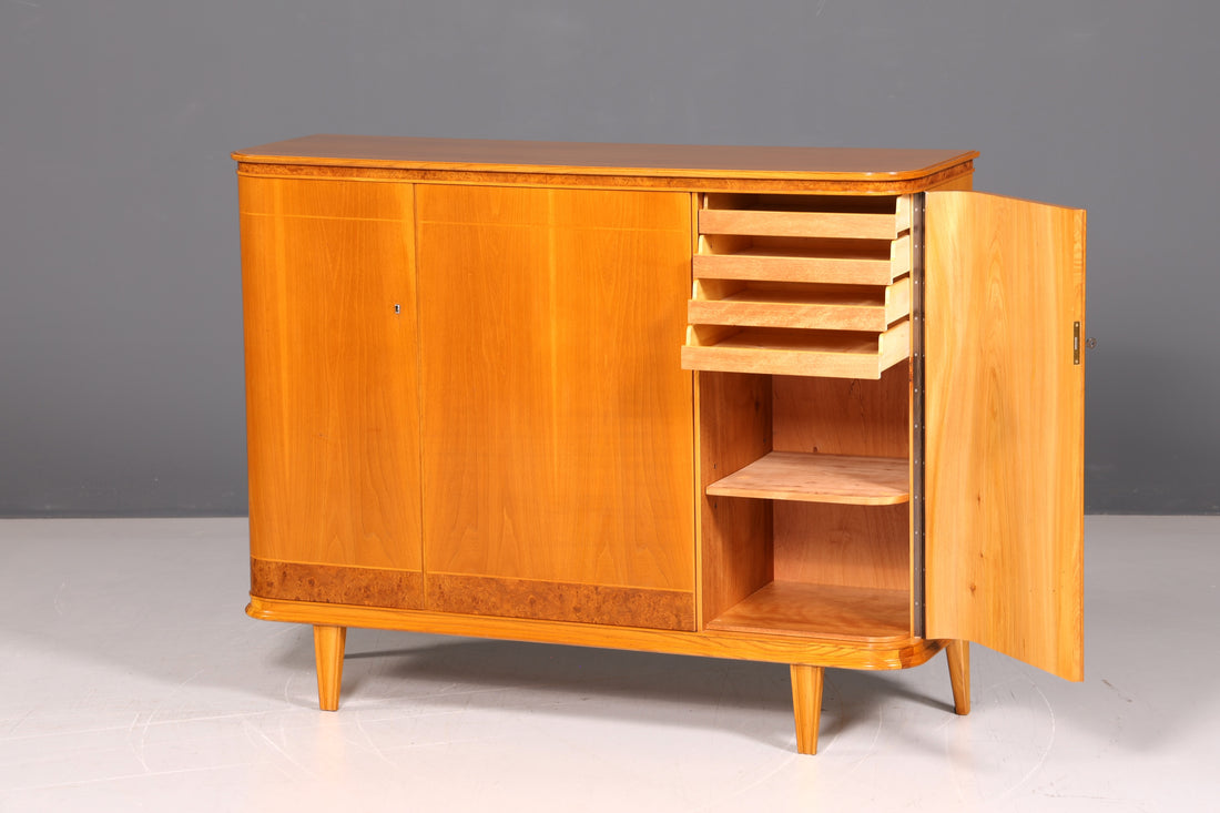 Droomachtig mid-century highboard retro jaren 60 kast ladekast vintage designklassieker hout