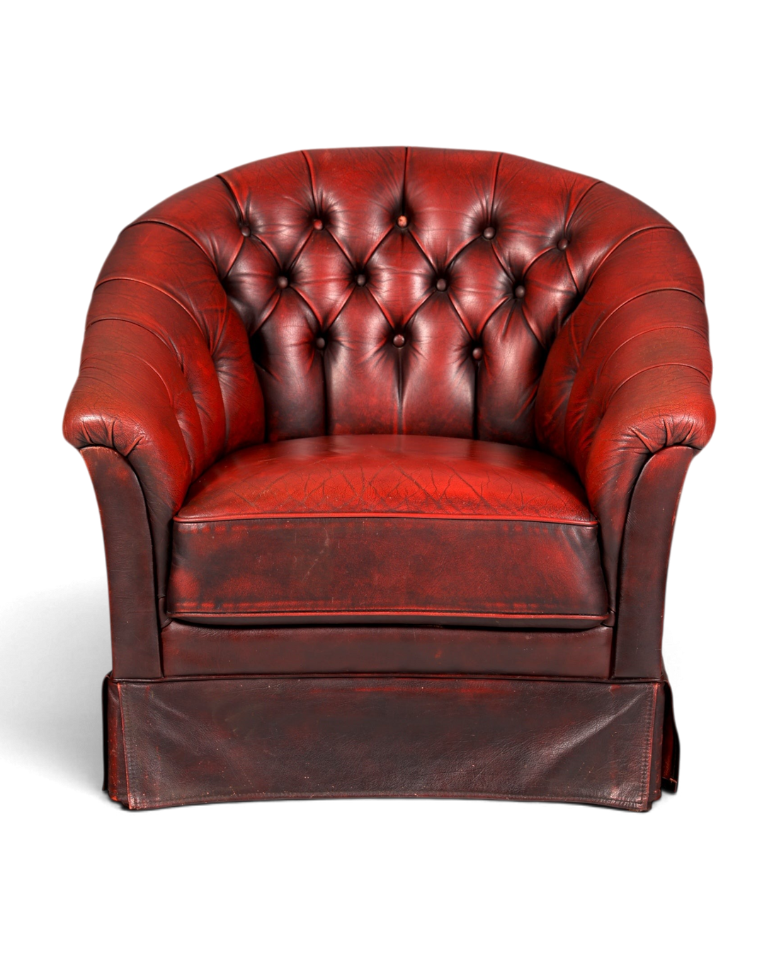 F845 Finish Stilvoller Original Chesterfield Sessel Englischer Armlehnsessel Englisch Herrensessel