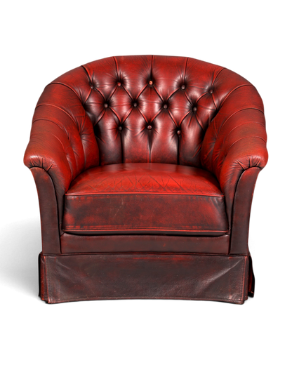 F845 Finish Stilvoller Original Chesterfield Sessel Englischer Armlehnsessel Englisch Herrensessel