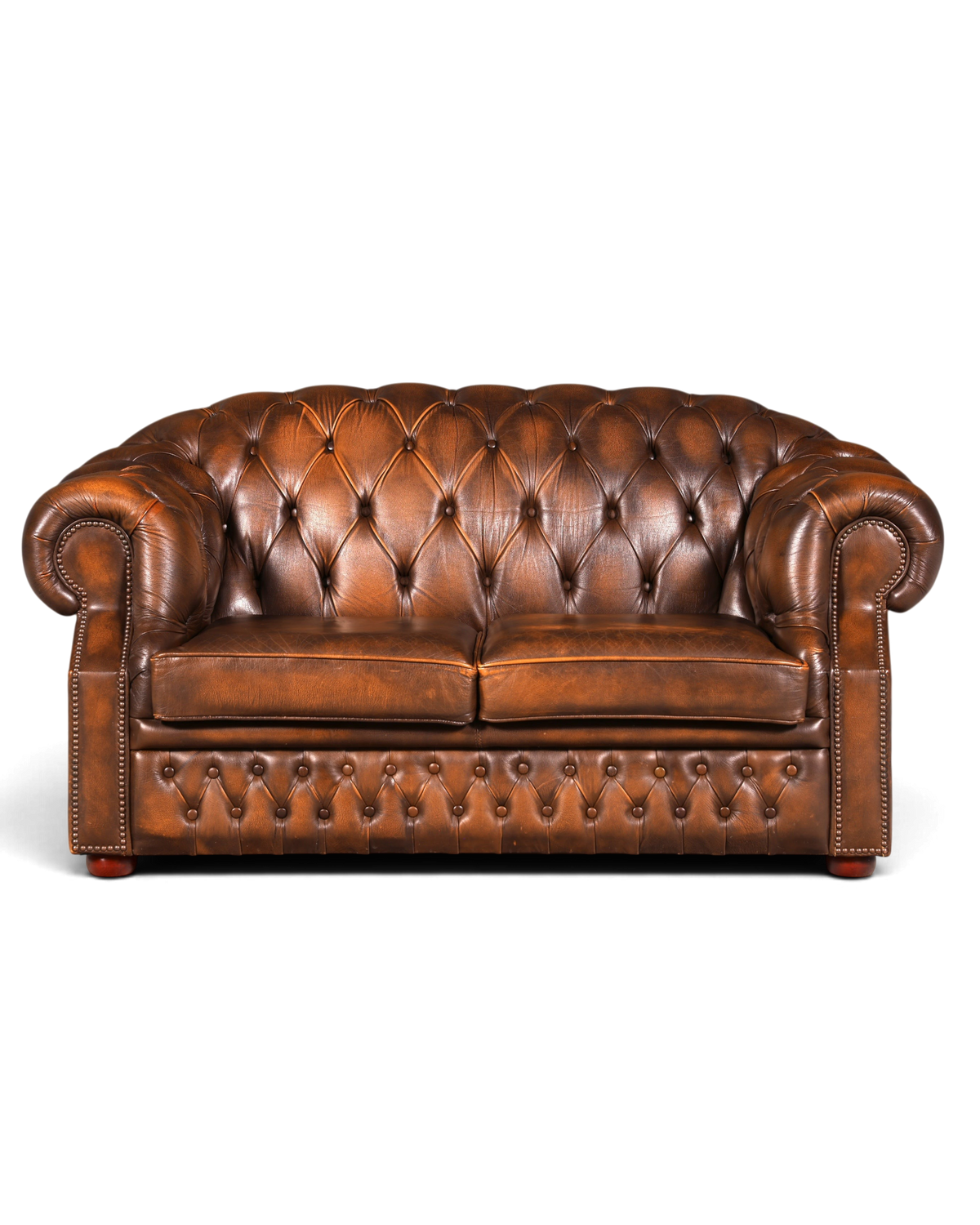 Wunderschöne Original Chesterfield Centurion 2-Sitzer Couch Englisches echt Leder Sofa UK