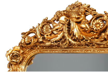 Wunderschöner Prunk Barock Stil Wandspiegel Ornamenten Spiegel Flurspiegel Gold Spiegel