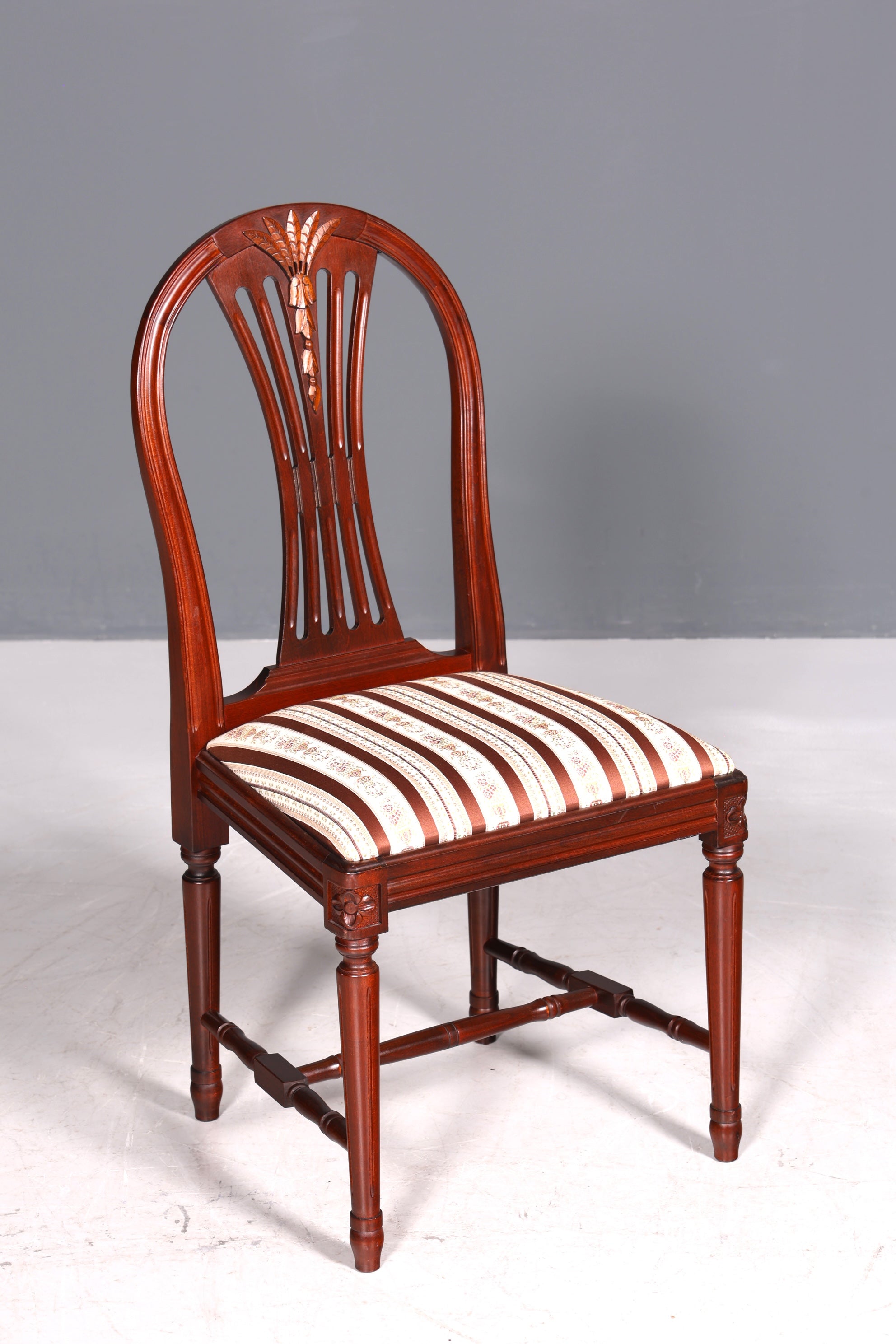 Beautiful Gustavian-style chair, English kitchen chair, antique style secretary chair