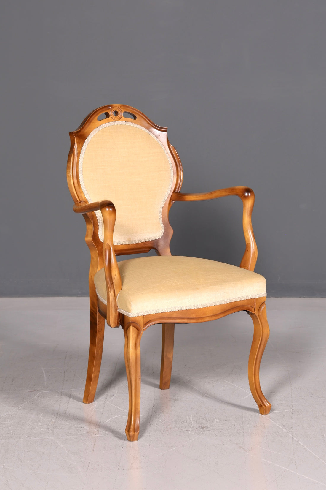 Beautiful Original Quadriga Armchair Baroque Antique Style Chair Real Wood Dining Chair Secretary Chair Vintage
