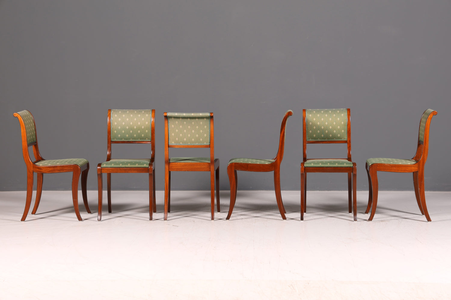6x Elegant English Dining Chairs 60s Kitchen Chairs Dining Room Chairs Chair Set