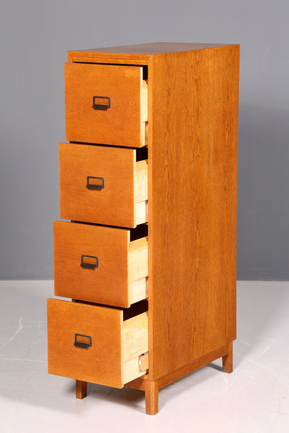 Wunderschöner Mid Century Aktenschrank Kommode Vintage Bauhaus Apothekerschrank Retro Schubladenkommode