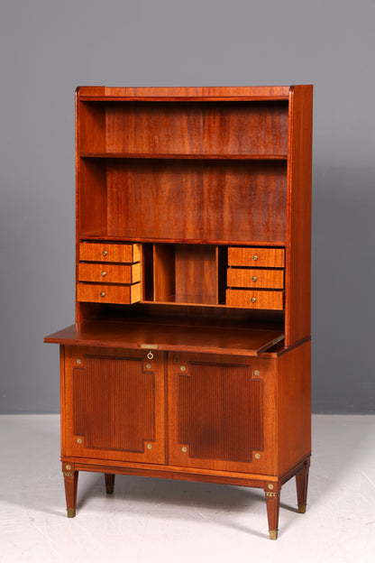Wunderschöner Sekretär im Gustavianischen Stil Regal Bücherregal Schrank Highboard Vintage Echt Holz Antik