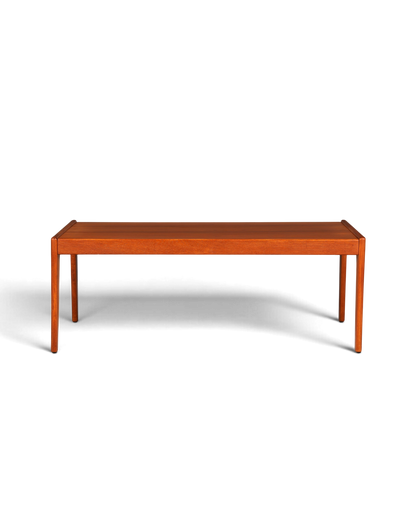 Hauptstadt Möblerei Mid Century Couchtisch aus massivem Teakholz im 70er Jahre Retro Design