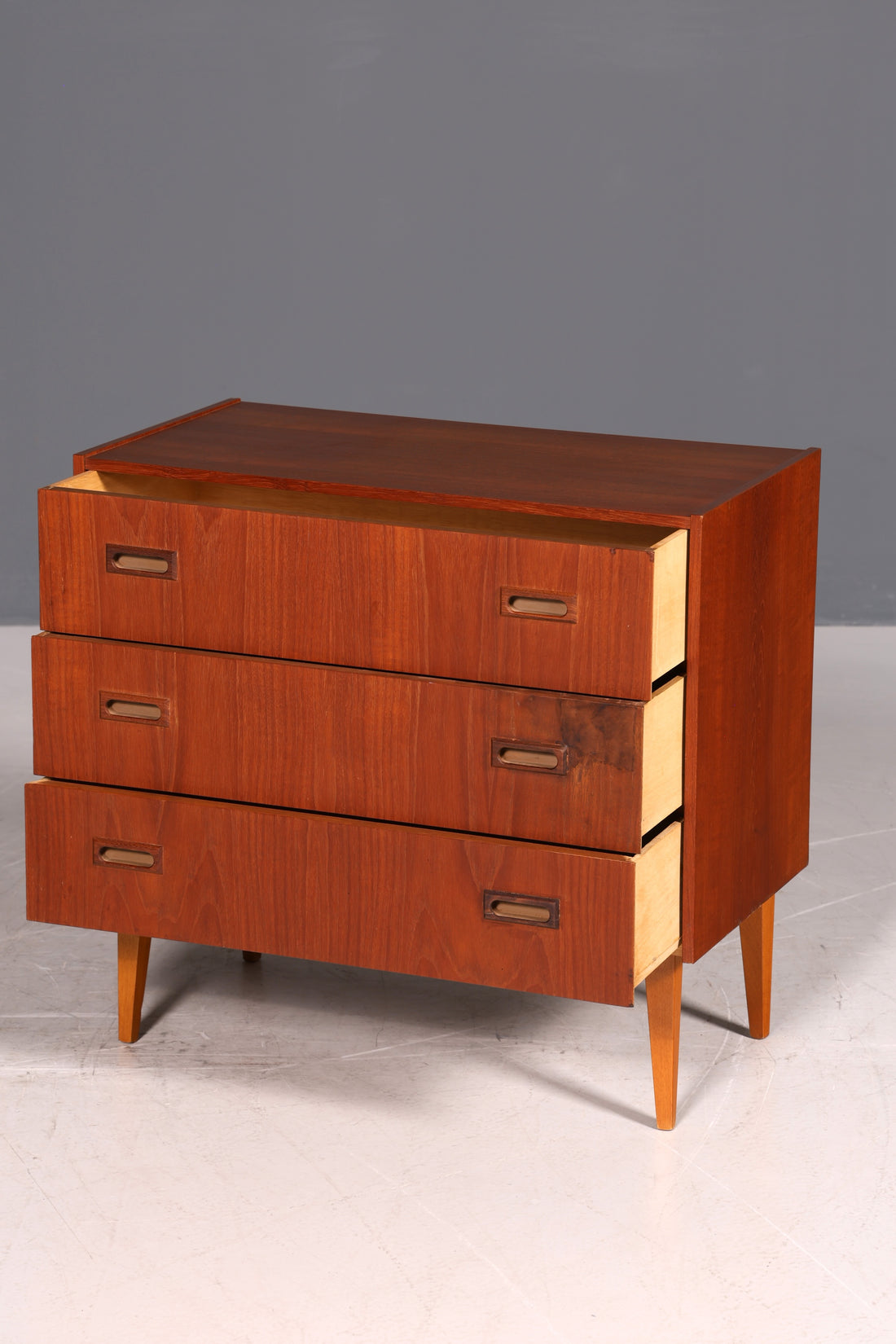 G395 Finish cm Wunderschöne Mid Century Kommode Teak Holz Sideboard Vintage Schubladen Kommode (Kopie)
