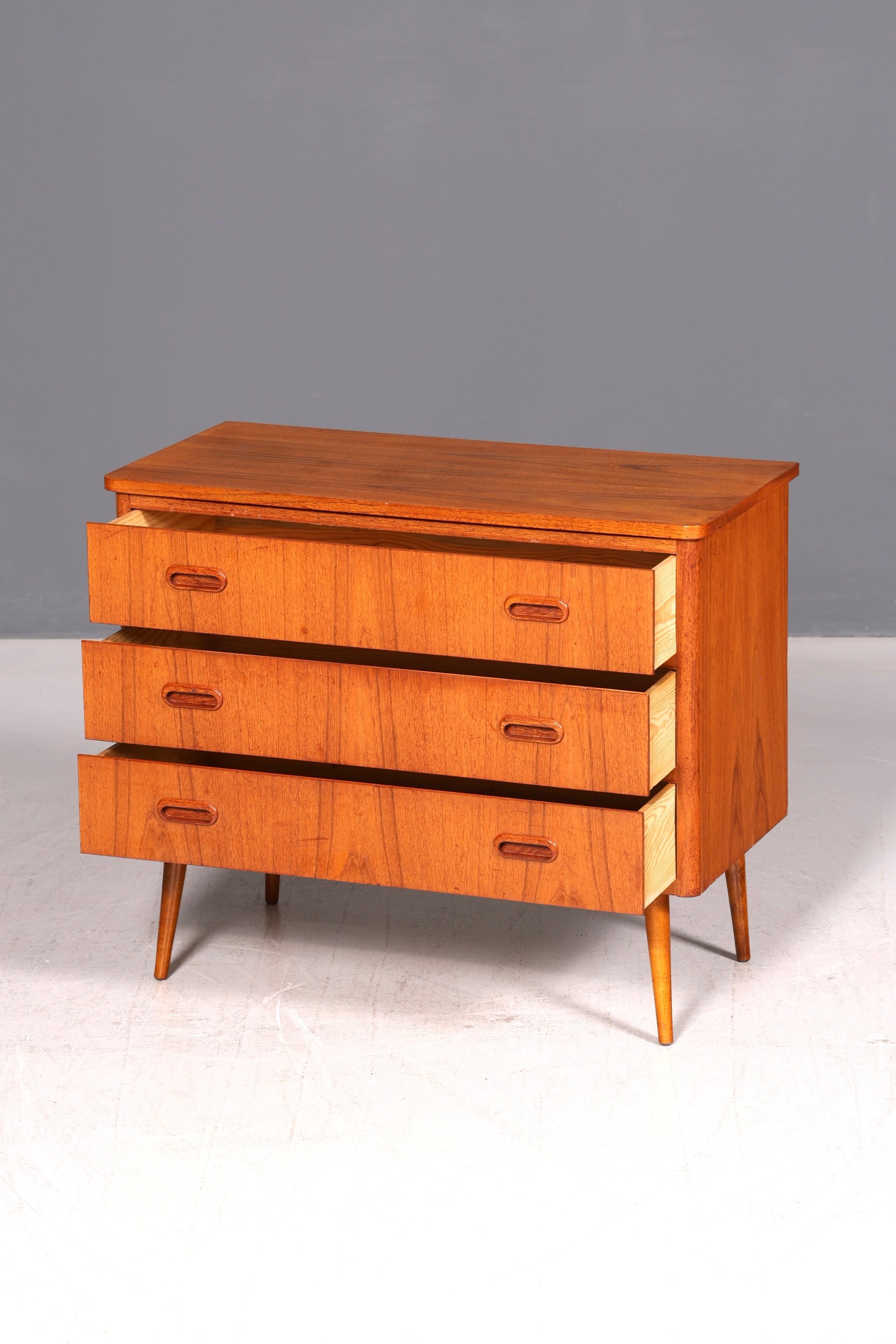 Traumhafte Mid Century Teak Kommode Sideboard Vintage Schubladenkommode Retro 60er Danish Holz Wohnzimmer