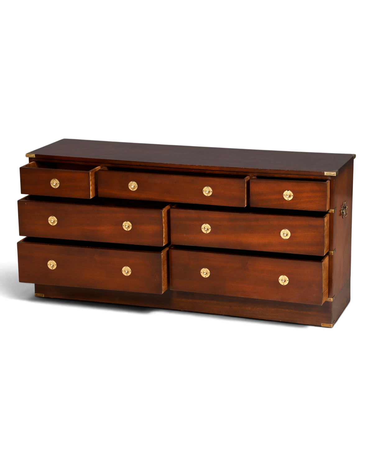 Traumhaftes Maritim Sideboard Englische Schiffs Kommode Englisch Antik Schrank Military Chest
