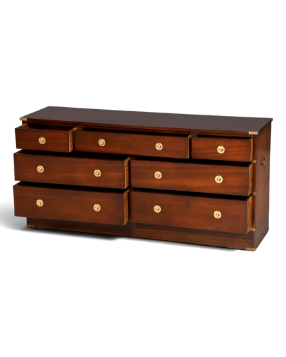 Traumhaftes Maritim Sideboard Englische Schiffs Kommode Englisch Antik Schrank Military Chest