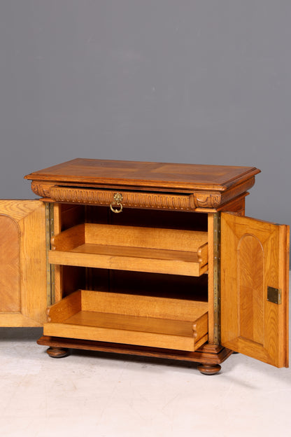 Droomachtige Gründerzeit-kast, antiek dressoir, commode, Louis Philippe, wandtafel, vertiko