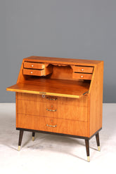 Stilvoller Mid Century Sekretär Vintage Schreibmöbel echt Holz Kommode Office Secretary
