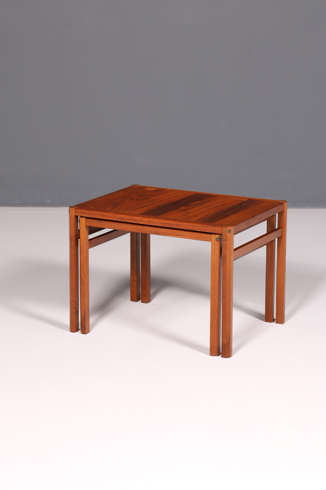 Filigrane midcentury-tafelset, set van 2 salontafels, bijzettafels, stapeltafels, vintage