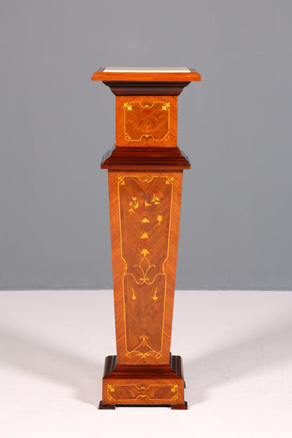 Fantastic Baroque style column Louis XV flower column natural stone marble storage table