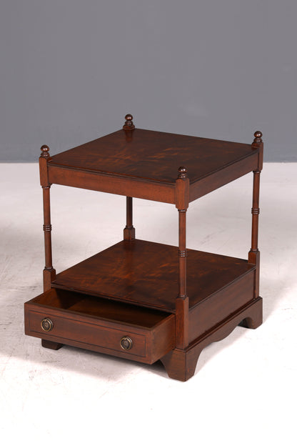 G145 Finish cm Traumhafter Englischer Tisch Couchtisch Englisch Antik Stil Mahagoni Ablagetisch Empire Stil Beistelltisch