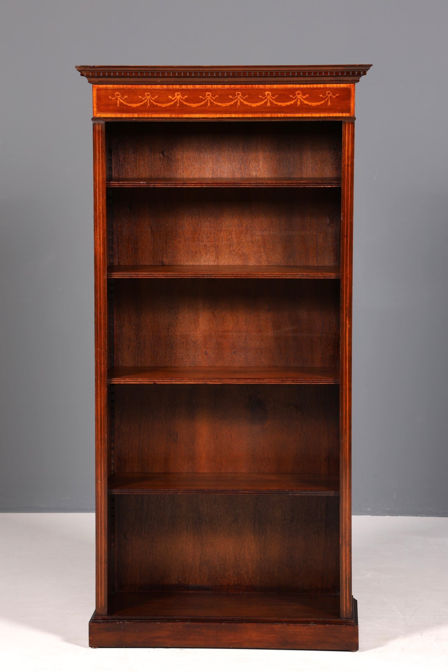 Wunderschönes Englisches Bücherregal Antik Regal Mahagoni Bookshelf Buchablage 60s