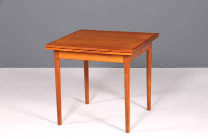 Schlichter Mid Century Esstisch Bernhard Pedersen &amp;Søn ausziehbarer Danish Design Teak Holz Küchentisch Esszimmer Tisch