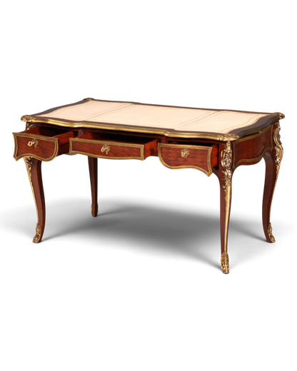 G078 Finish - Louis XV Barock Schreibtisch usw. Messing Zarge, Preis muss ich noch recherchieren