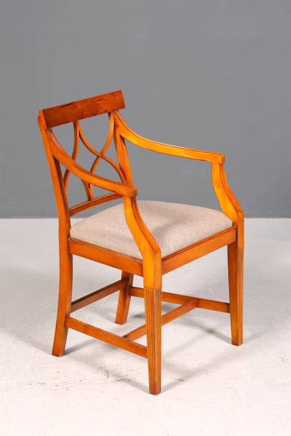 Wunderschöner Bevan Funell Stuhl Armlehnstuhl Englischer Eibe Reprodux Antik Sekretär Stuhl UK Polsterstuhl 1 von 2