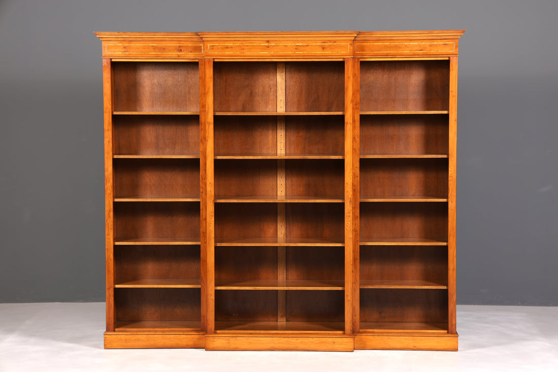 Wunderschönes XXL Englisches Bücherregal Antik Regal Bookshelf Buchablage 60s