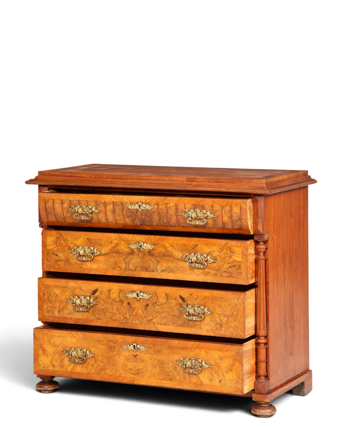 Wunderschöne Gründerzeit Kommode Louis Philippe Nussbaum Schubladen Kommode Sideboard um 1880