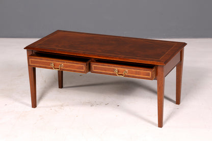 Prachtige Engelse salontafel van mahonie, bijzettafel van echt hout, aflegtafel, woonkamer­tafel