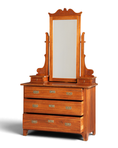 Wunderschöne Jugendstil Kommode Antik Sideboard mit Spiegel Flurkommode Frisierkommode