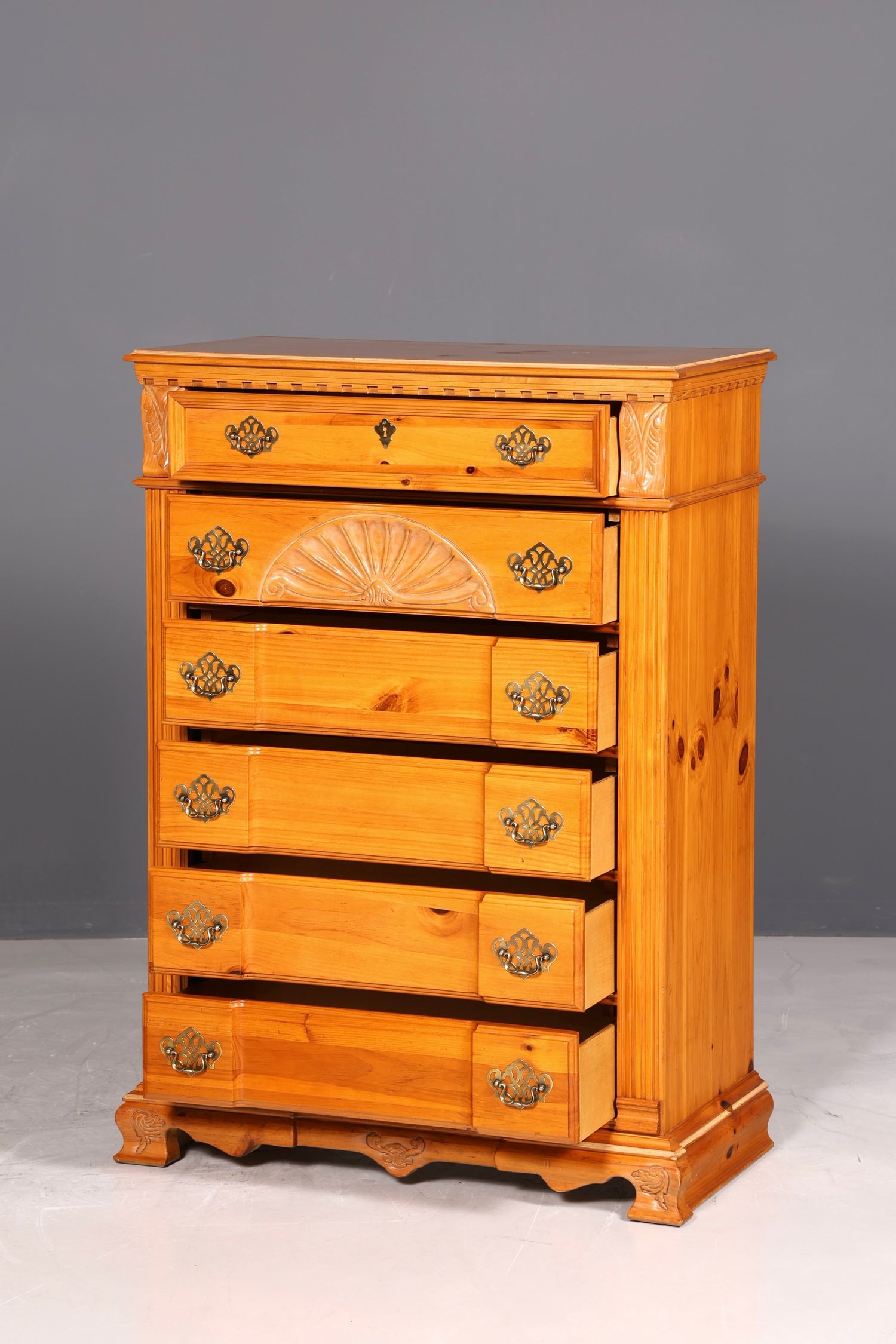 Wunderschönes Vertiko Pulaski Kommode Sideboard Barock Stil Schubladenkommode