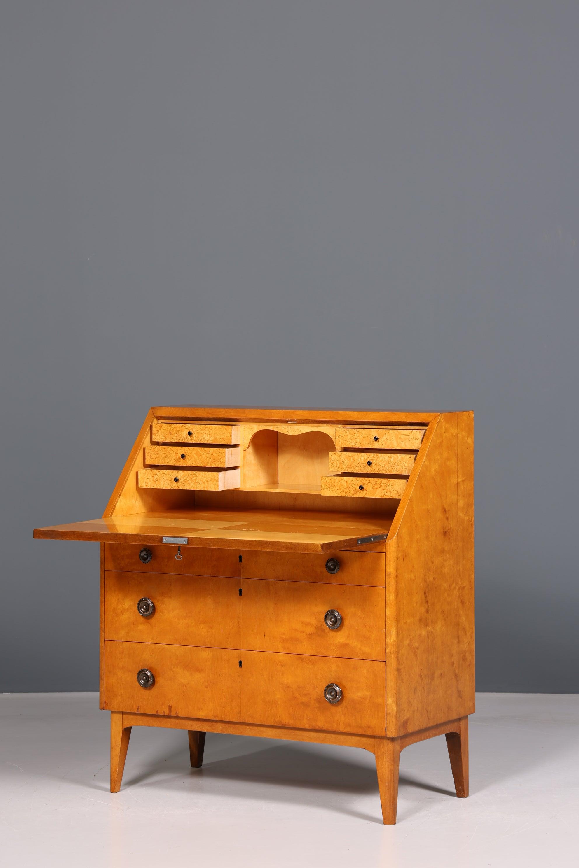 Wunderschöner Sekretär im Biedermeier Stil um 1940 Schreibmöbel echt Holz Office Kommode Schreibtisch