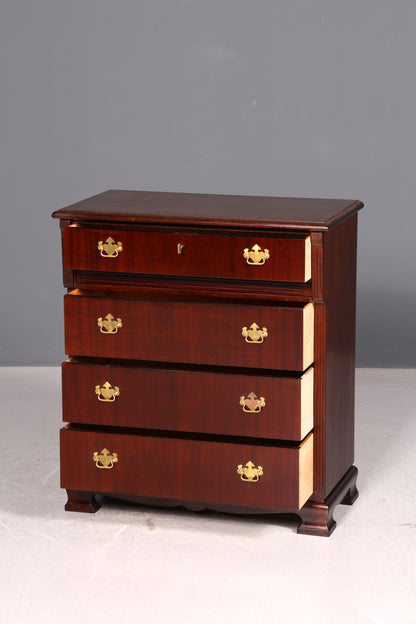 Edle Englische Kommode Mahagoni Schubladenkommode 60s Sideboard Wäschekommode Vintage