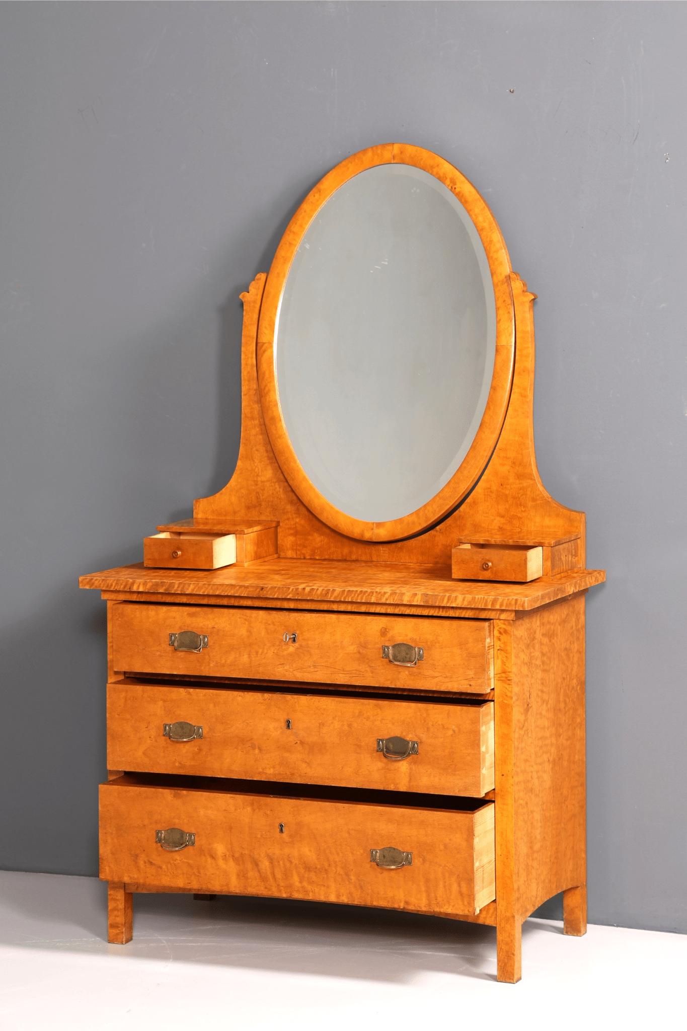 Wunderschöne Jugendstil Kommode Antik Sideboard mit Spiegel Flurkommode Frisierkommode