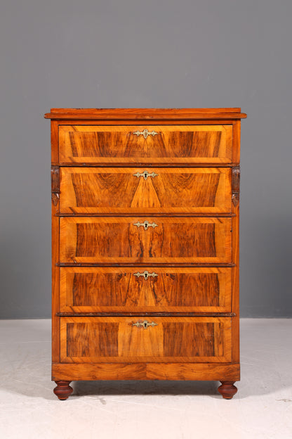 Wunderschöne Gründerzeit Kommode Jugendstil Vertiko Schubladenkommode Antik Wäschekommode Schrank Vintage