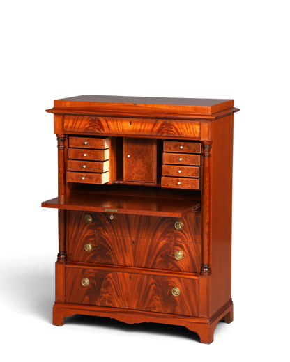 Stilvoller Original Biedermeier Sekretär Englisch Kommode Antik Bürokommode