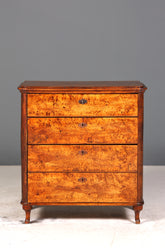 Stilvolle Louis Philippe Kommode Nussbaum Gründerzeit Schubladenkommode um 1890