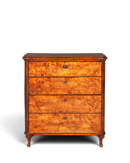 Stilvolle Louis Philippe Kommode Nussbaum Gründerzeit Schubladenkommode um 1890
