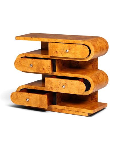 Traumhaftes Art Deco Stil Sideboard Bücherregal Biedermeier Antik Stil Kommode Regal