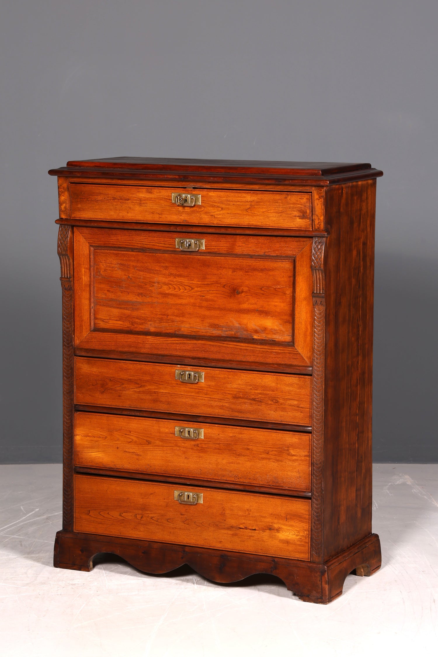 !Wunderschöner Gründerzeit Sekretär Vertiko Highboard Louis Philippe Kommode um 1880