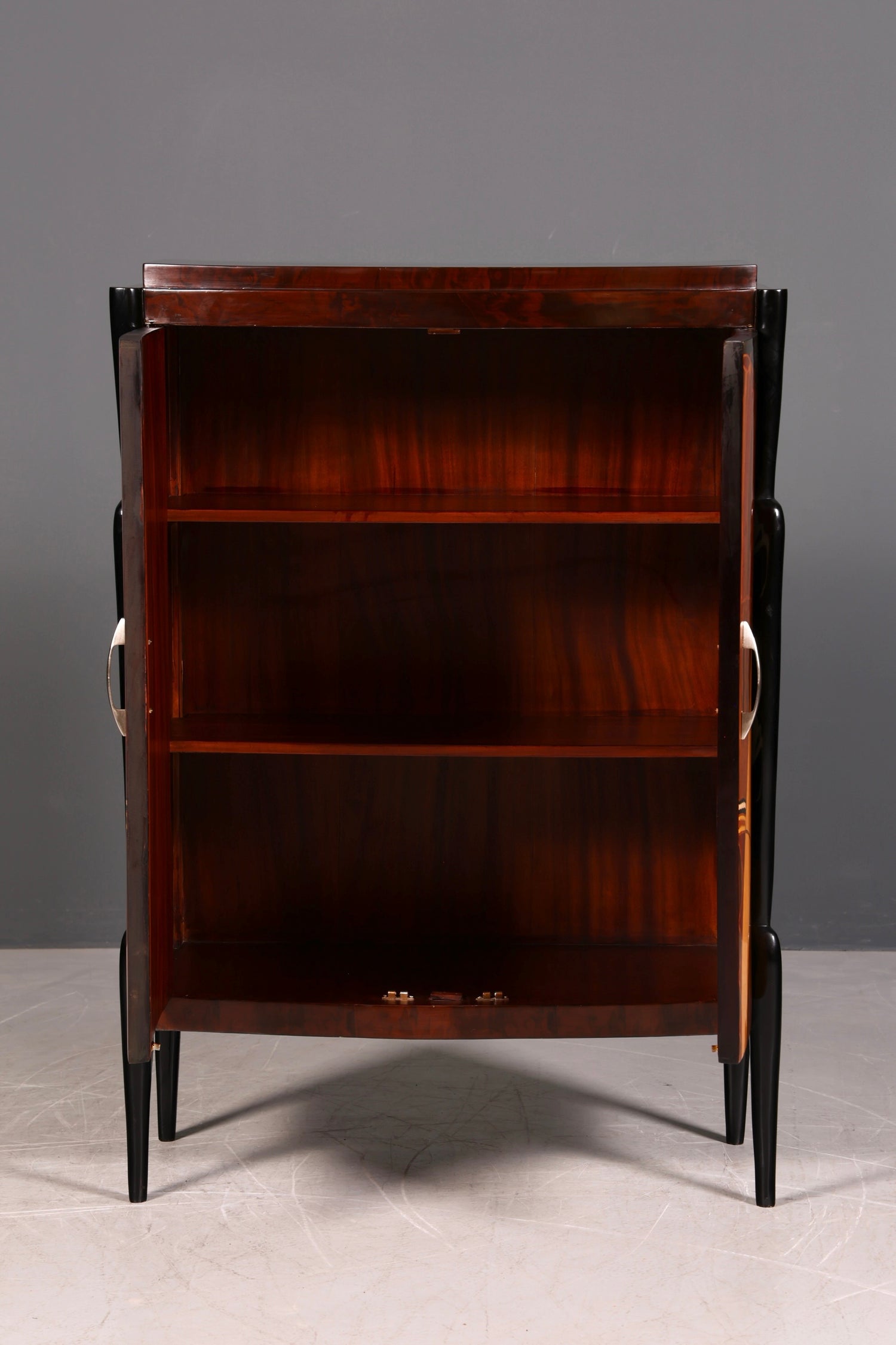 Wunderschönes Art Deco Design Highboard Schrank Kommode Vertiko Sun Cabinet Wäscheschrank