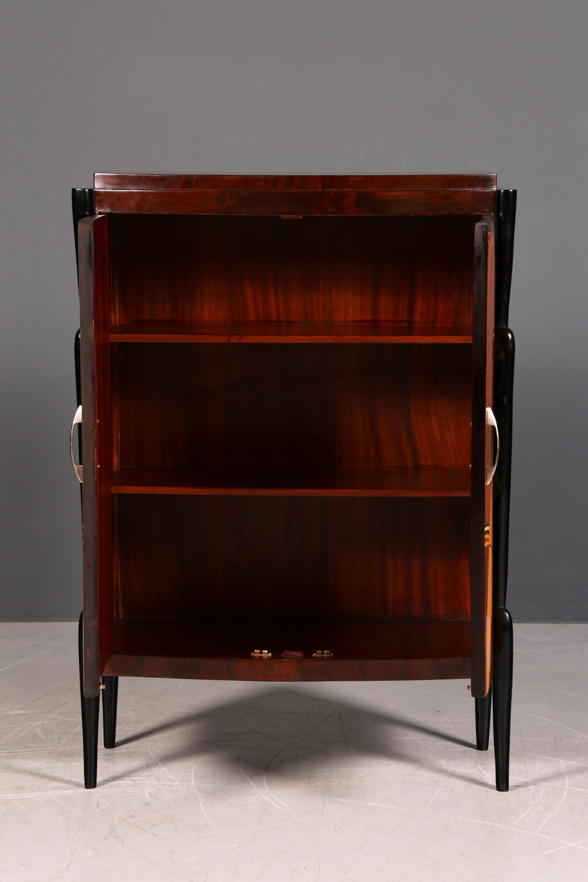 Wunderschönes Art Deco Design Highboard Schrank Kommode Vertiko Sun Cabinet Wäscheschrank