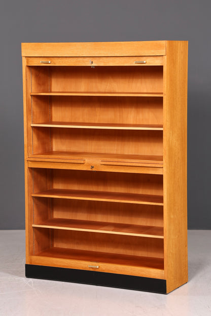 Stilvoller Mid Century Rollladenschrank Bauhaus Apothekerschrank Art Deco Büro Aktenschrank