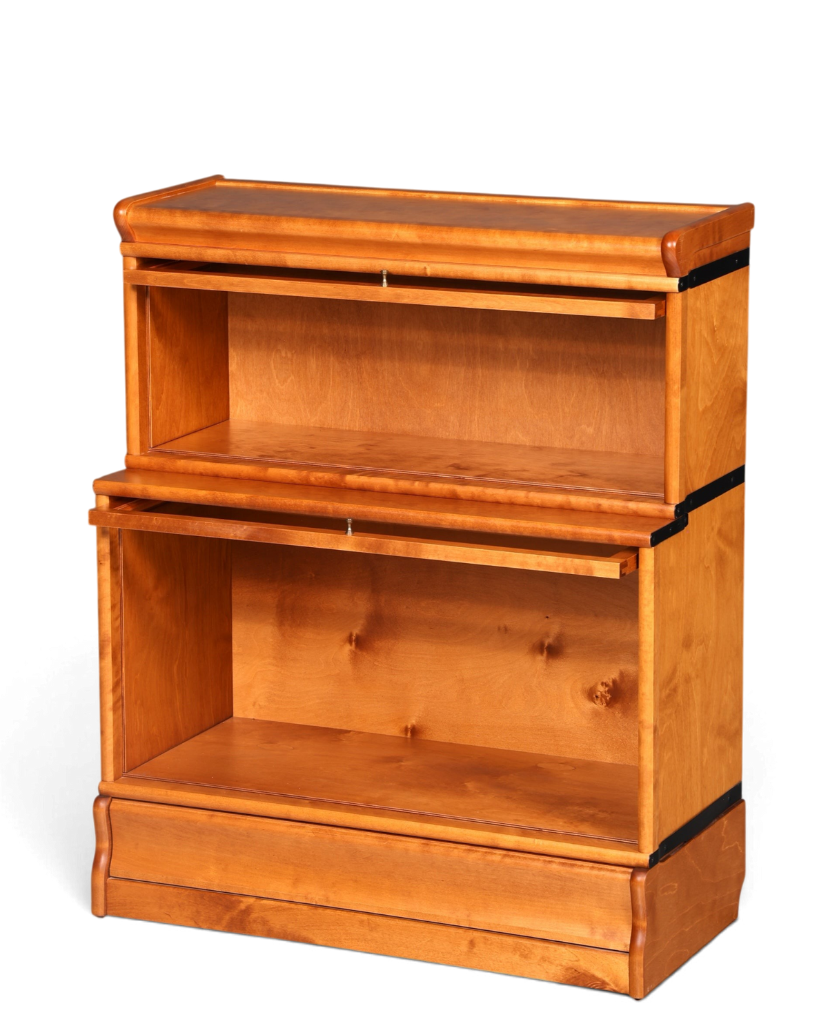Hauptstadt Möblerei Boknäs Bücherregal im Globe Wernicke Stil aus Holz mit zwei verglasten Klapptüren