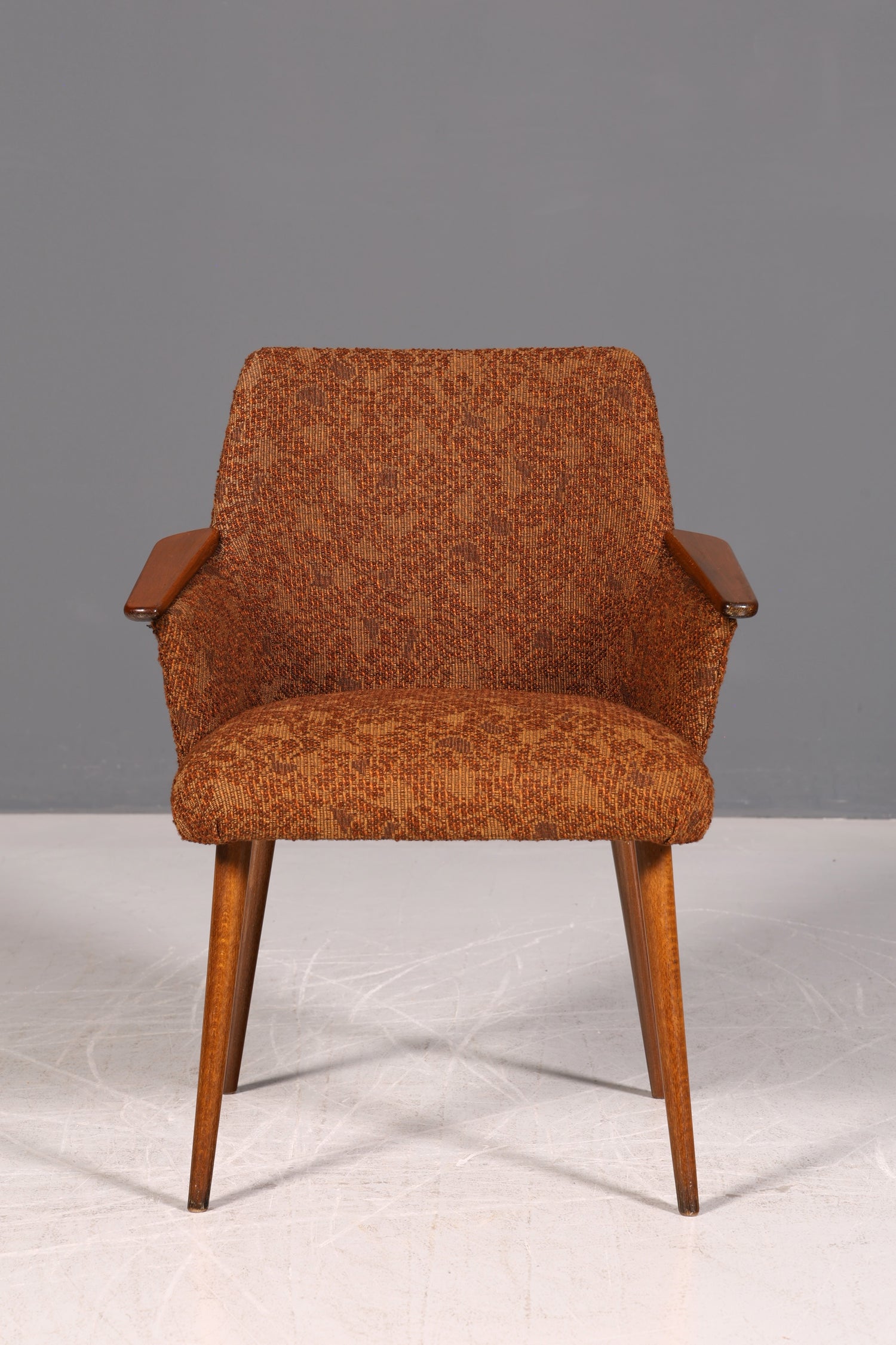 Wunderschöner Mid Century Stuhl Retro Armlehnstuhl Cocktailstuhl Küchenstuhl Sekretär Stuhl 3 von 4